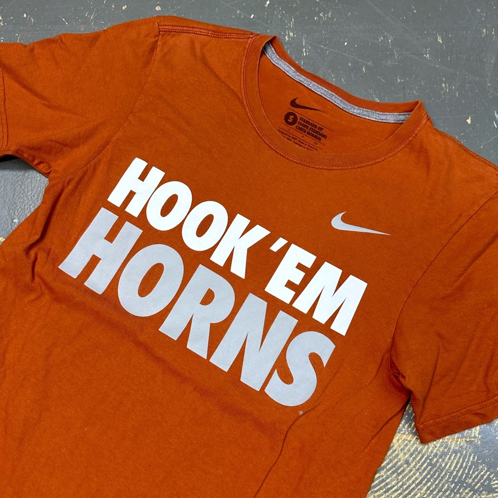 Nike Texas Longhorns Hook Em Horns Small Burnt Orange Kevin Durant Fight - Picture 3 of 8